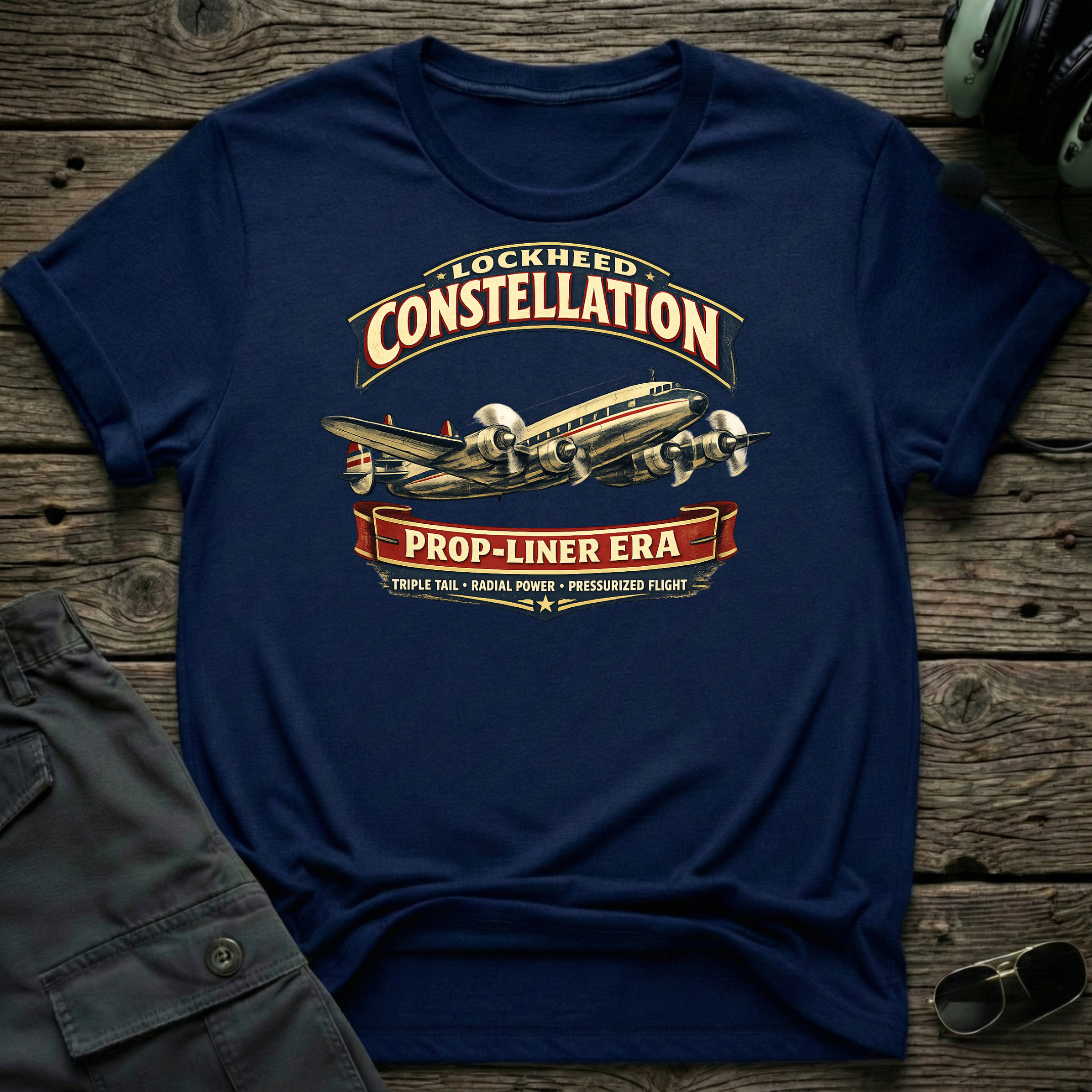 TransCon Connie - Cleared4Tees premium aviation apparel