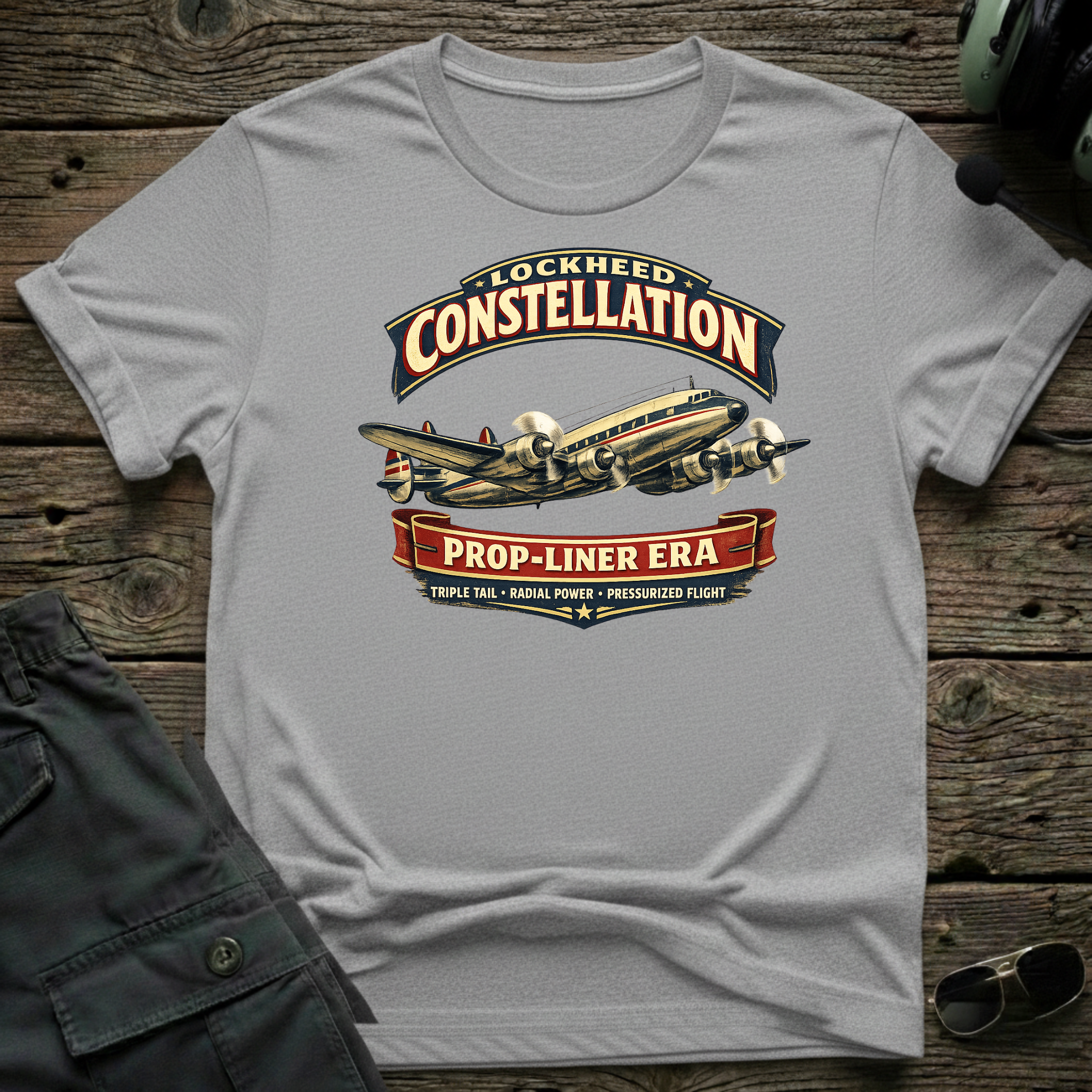 TransCon Connie lifestyle shot - Gildan 64000 ring-spun cotton aviation shirt