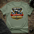 Need Bigger Hammer lifestyle shot - Gildan 64000 ring-spun cotton aviation shirt