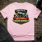 Need Bigger Hammer front view - premium aviation tee for pilots