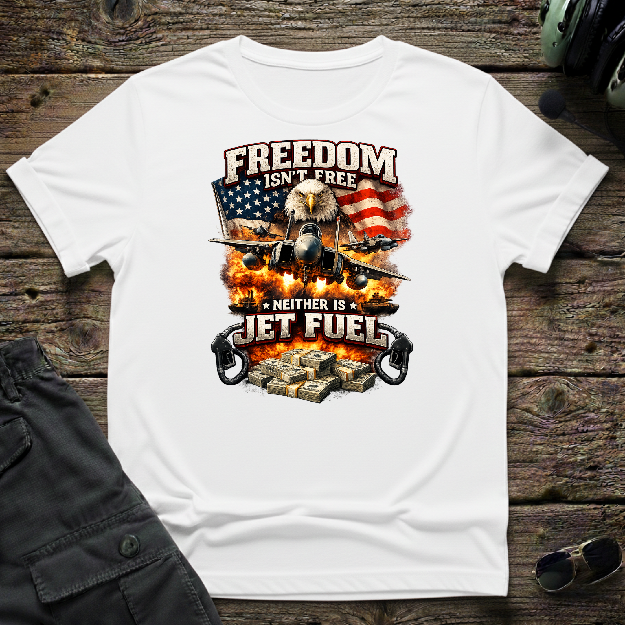 Freedom Isn't Free T-shirt — aviation apparel