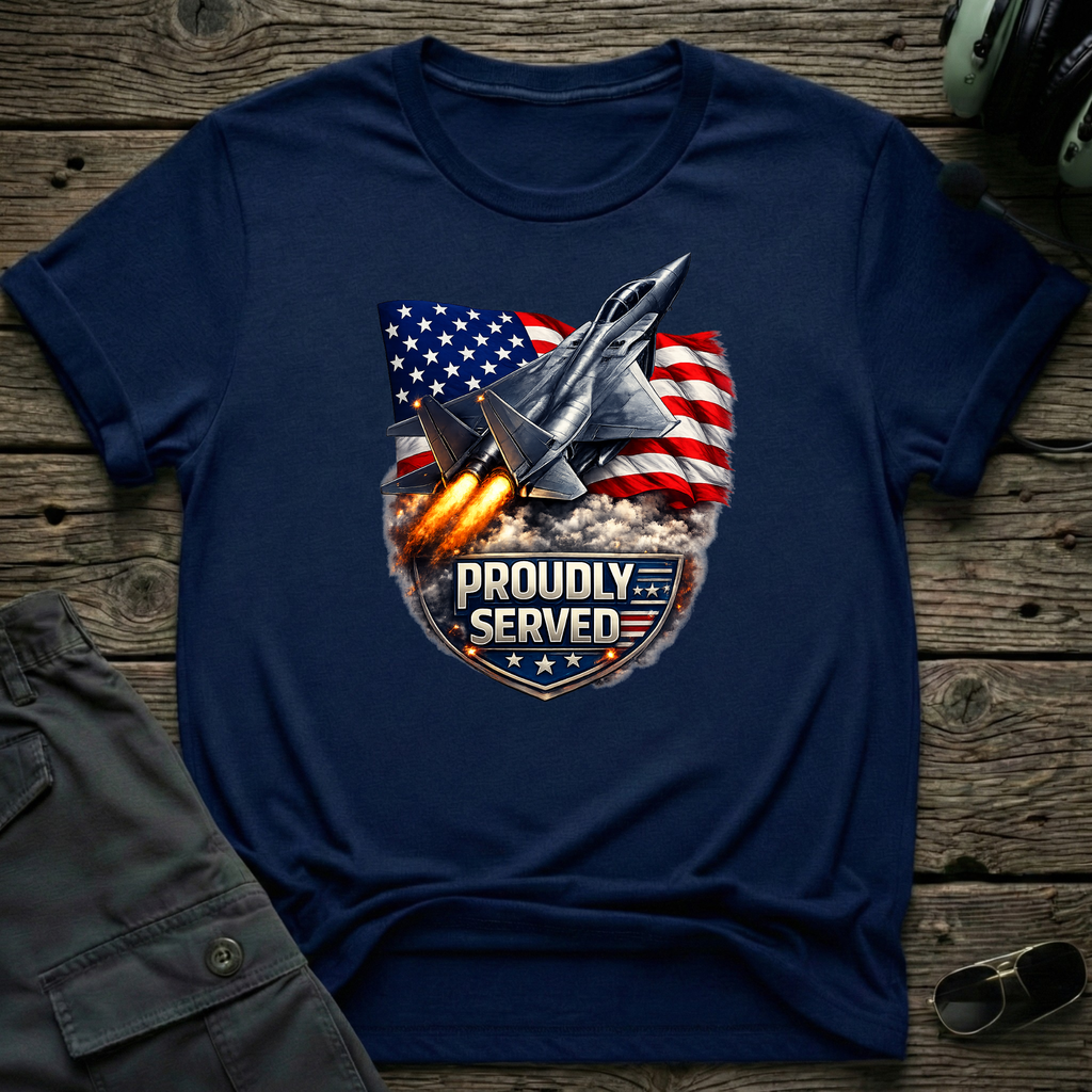 Proudly Served - Cleared4Tees premium aviation apparel