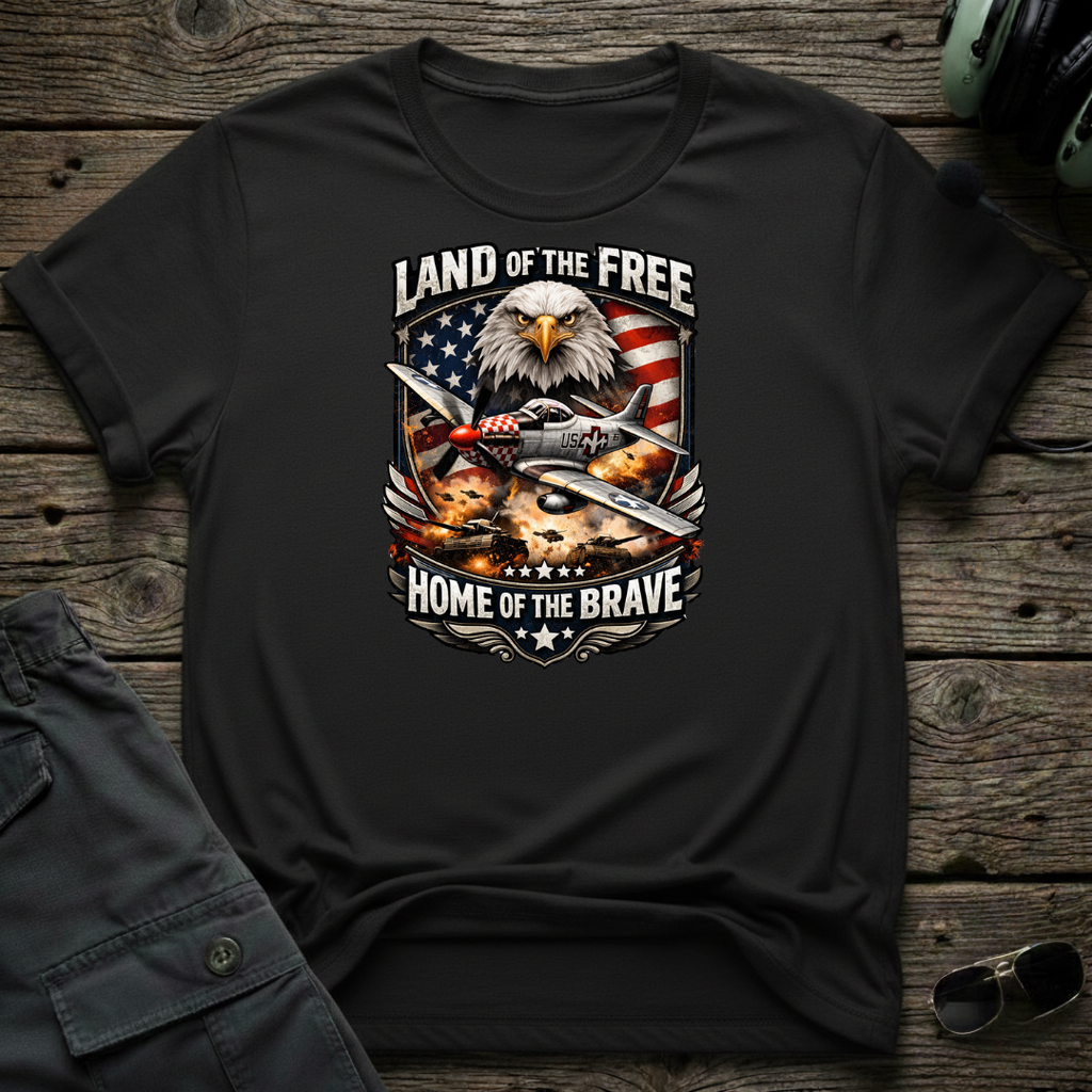 Land of the Free T-shirt — aviation apparel