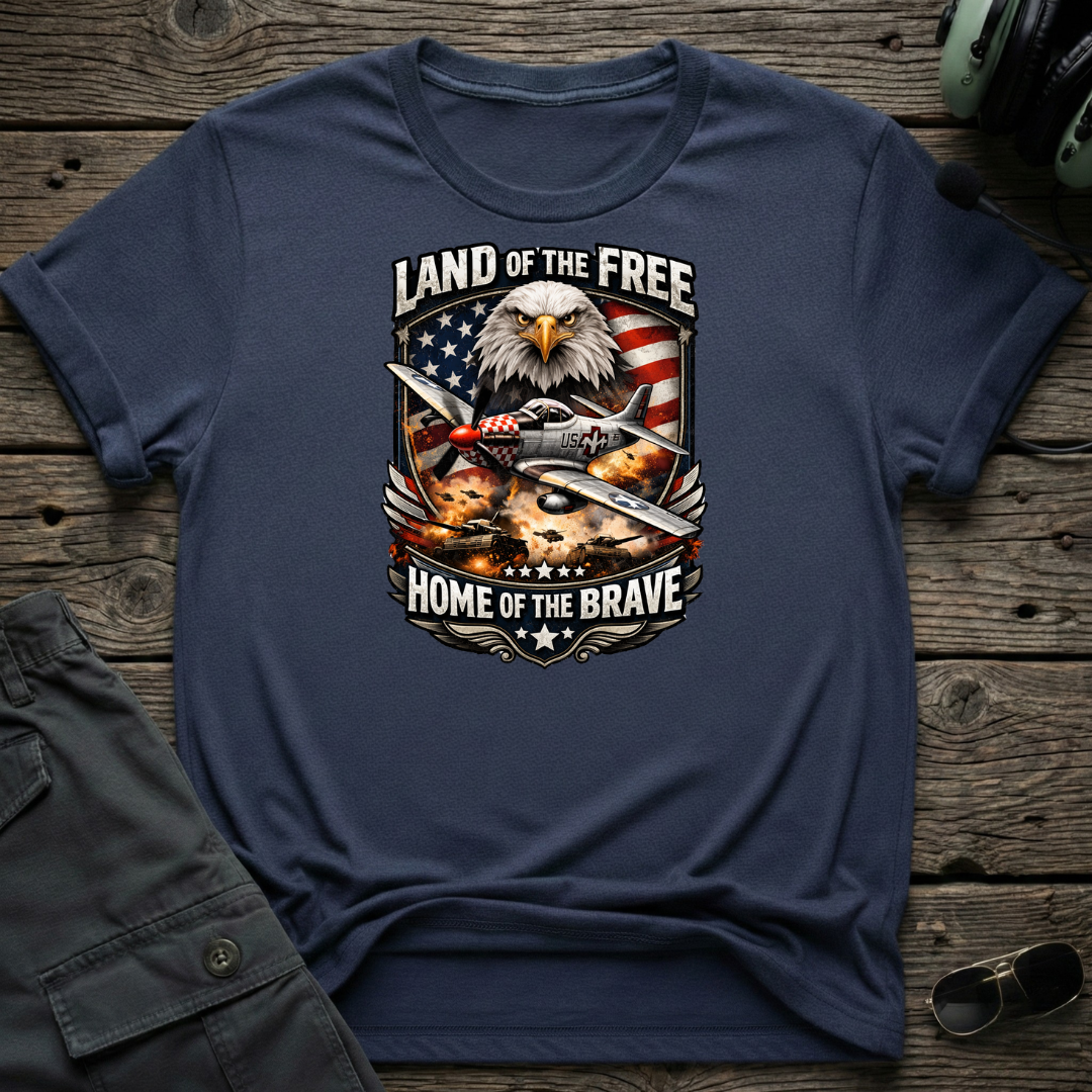 Land of the Free T-shirt — aviation apparel