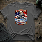 F22 LOF front view - premium aviation tee for pilots