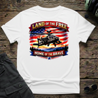 Apache LOF front view - premium aviation tee for pilots