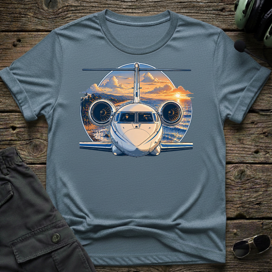 Gulfstream Beach T-shirt — aviation apparel