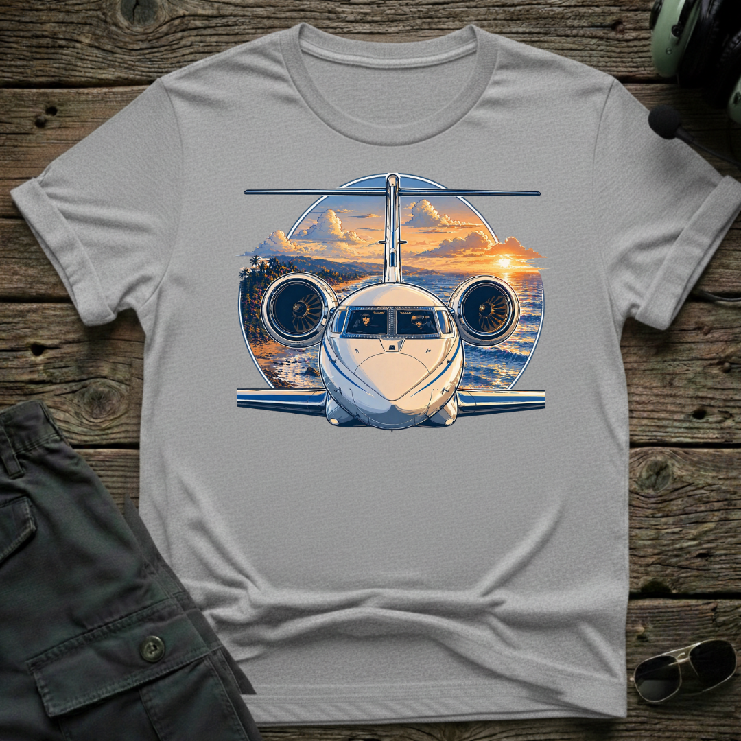 Gulfstream Beach T-shirt — aviation apparel