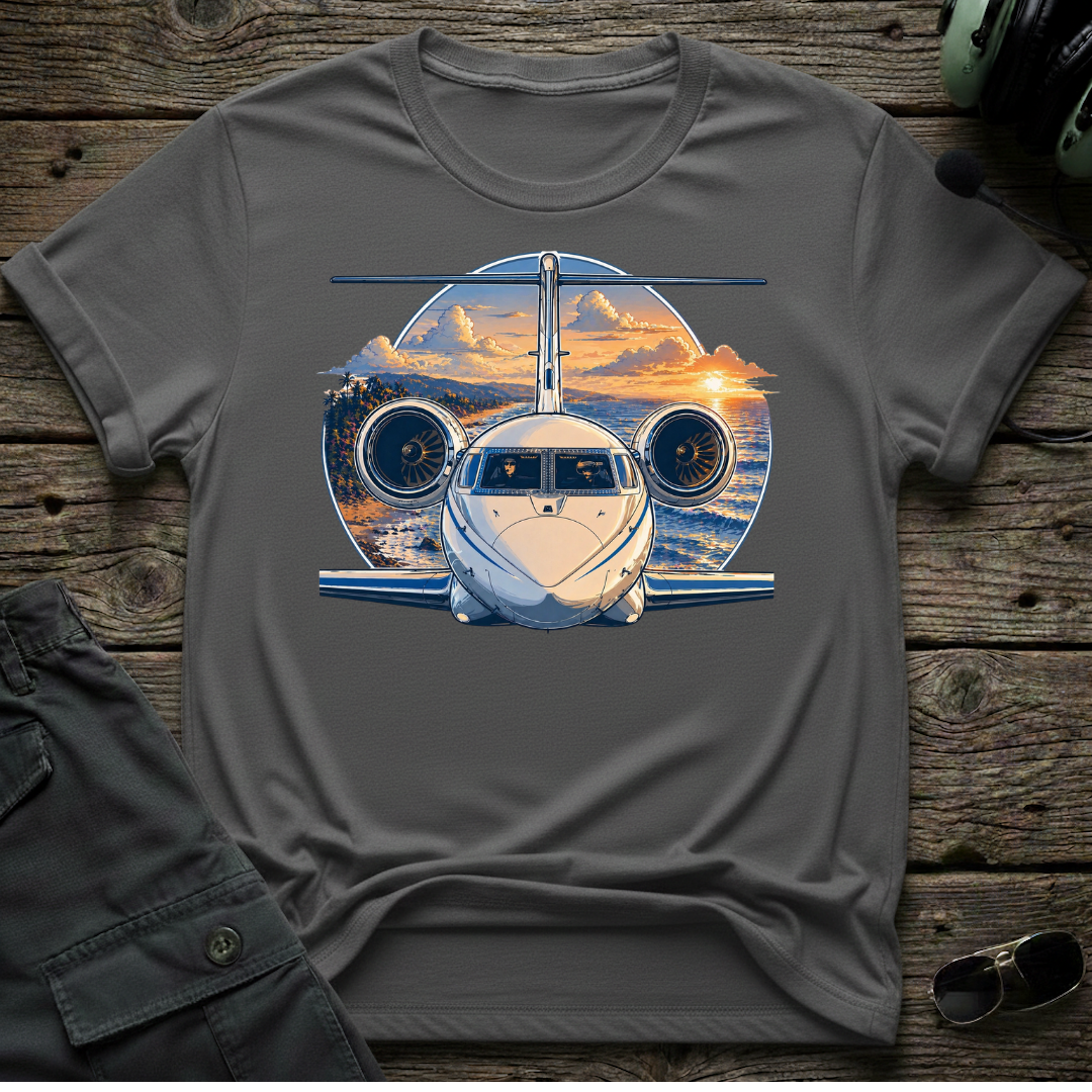 Gulfstream Beach T-shirt — t-shirt detail