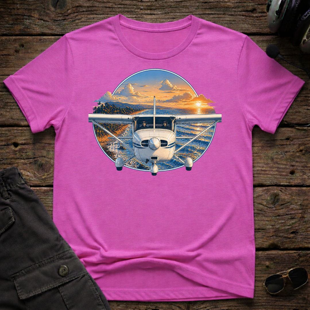 Cessna Beach T-shirt — aviation apparel