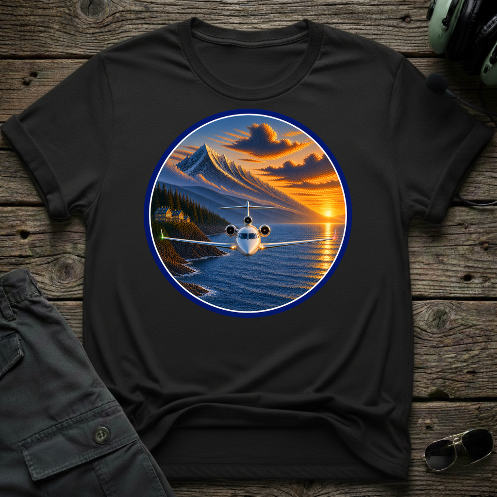 Falcon Sunset T-shirt — aviation apparel