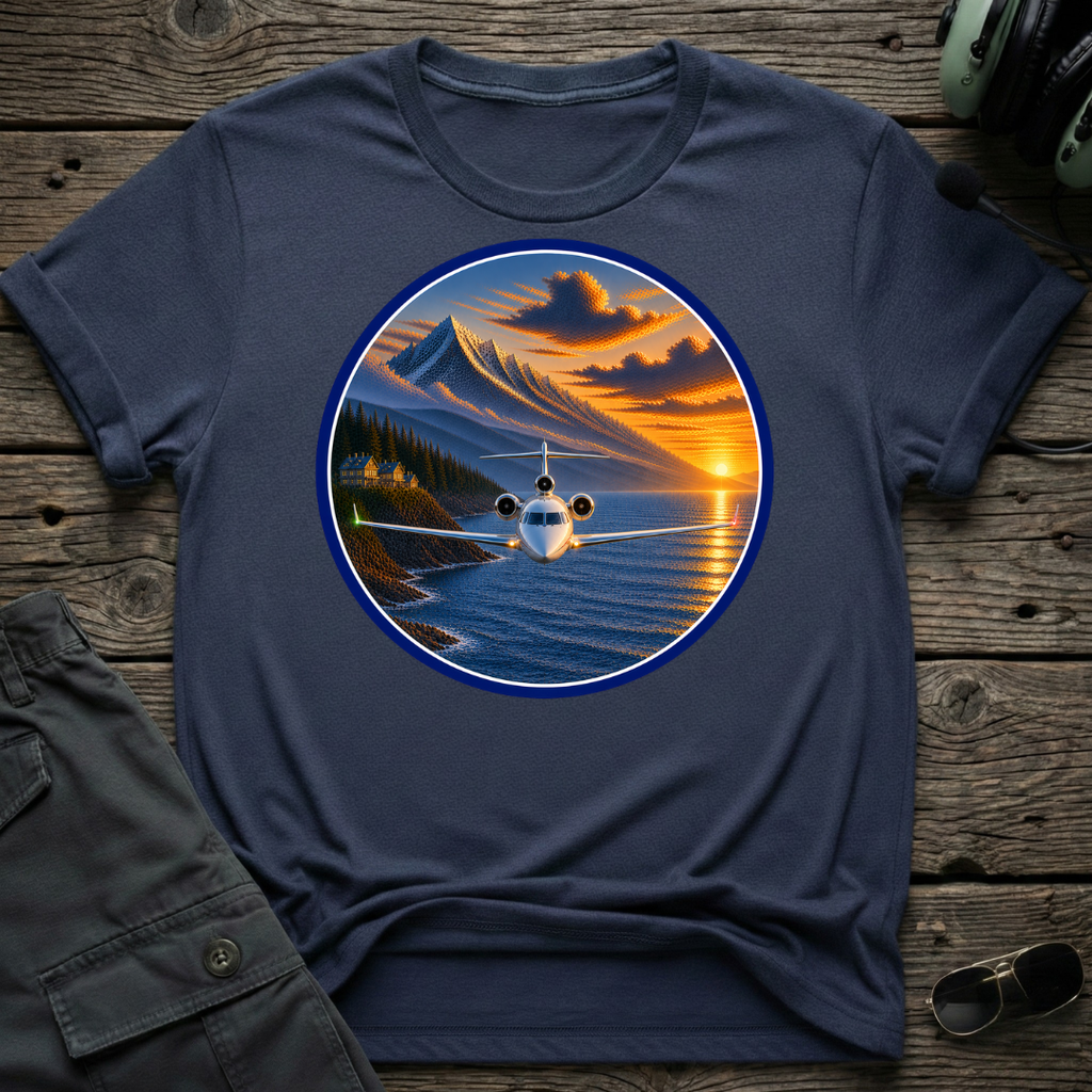 Falcon Sunset T-shirt — aviation t-shirt