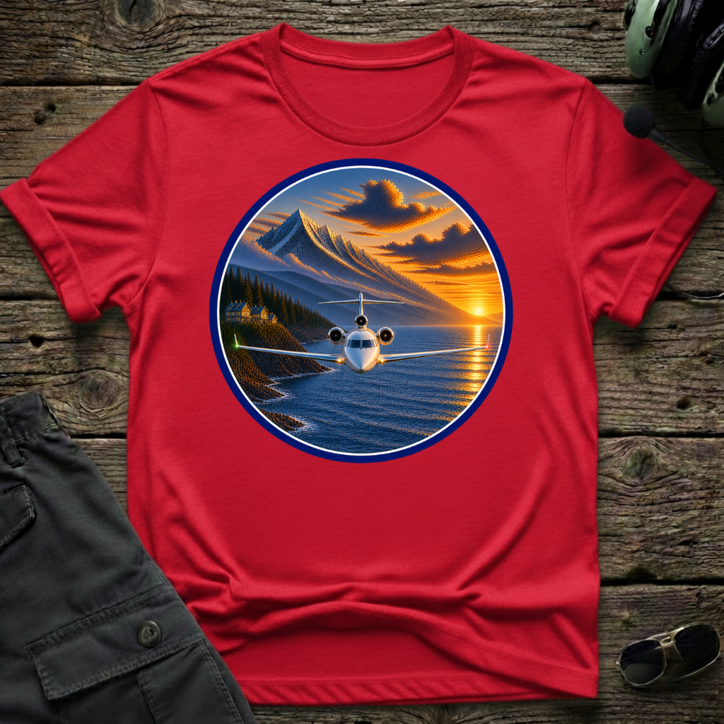 Falcon Sunset T-shirt — aviation apparel
