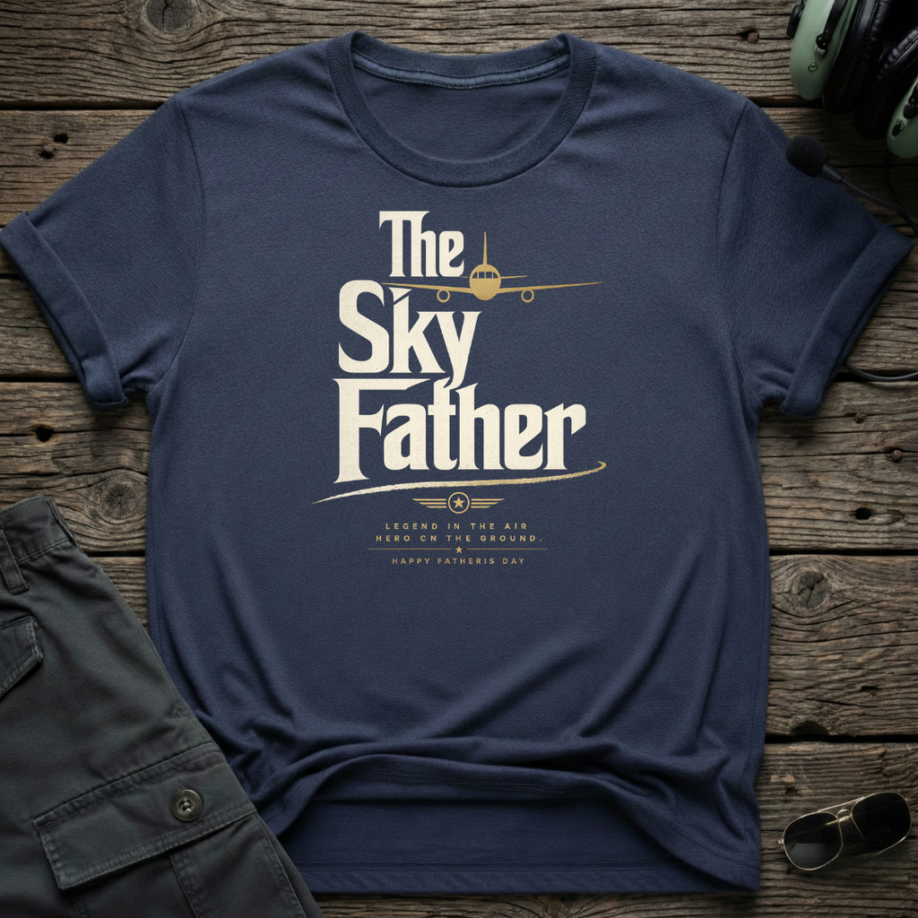 Sky Father T-shirt — lifestyle shot