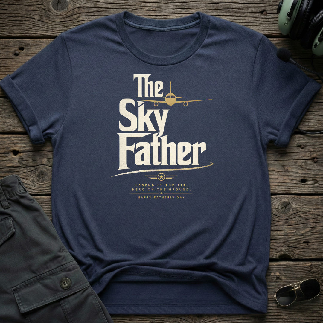 Sky Father T-shirt — lifestyle shot