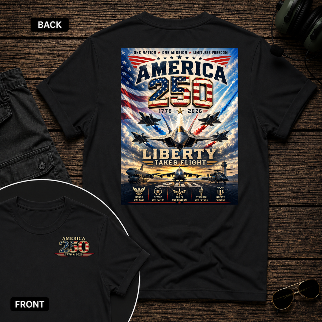 Liberty Takes Flight SS 2 Sided T-shirt