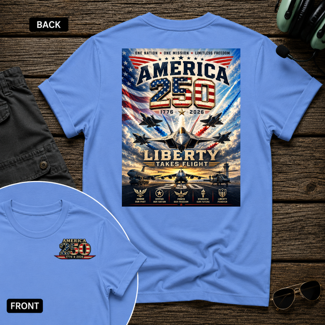 Liberty Takes Flight SS 2 Sided T-shirt