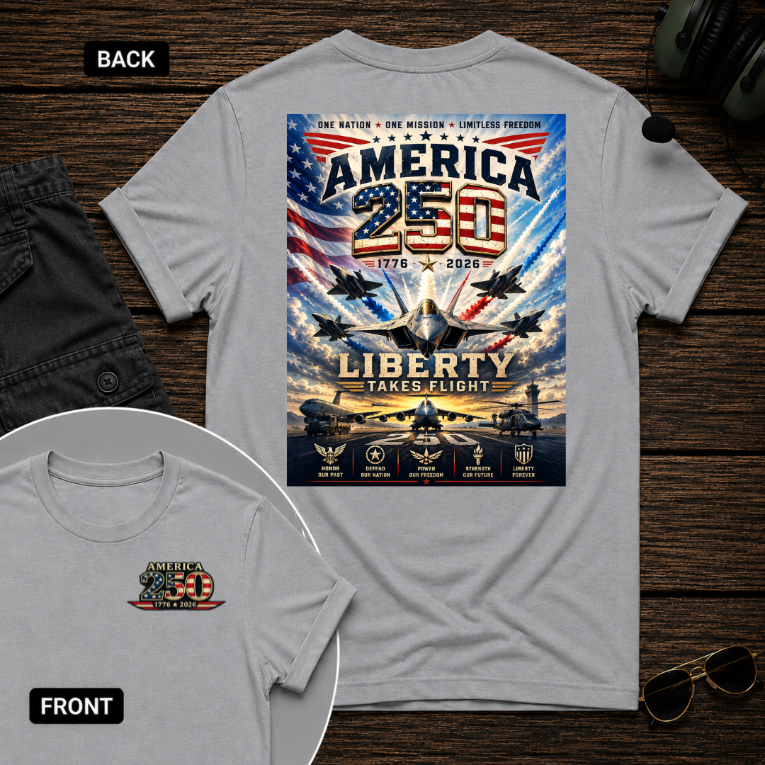 Liberty Takes Flight SS 2 Sided T-shirt