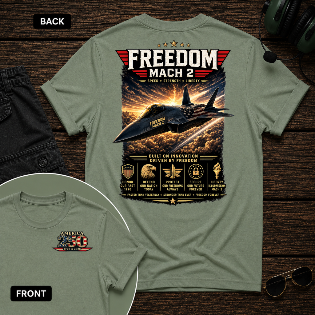 Freedom Mach 2 SS 2 Sided T-shirt