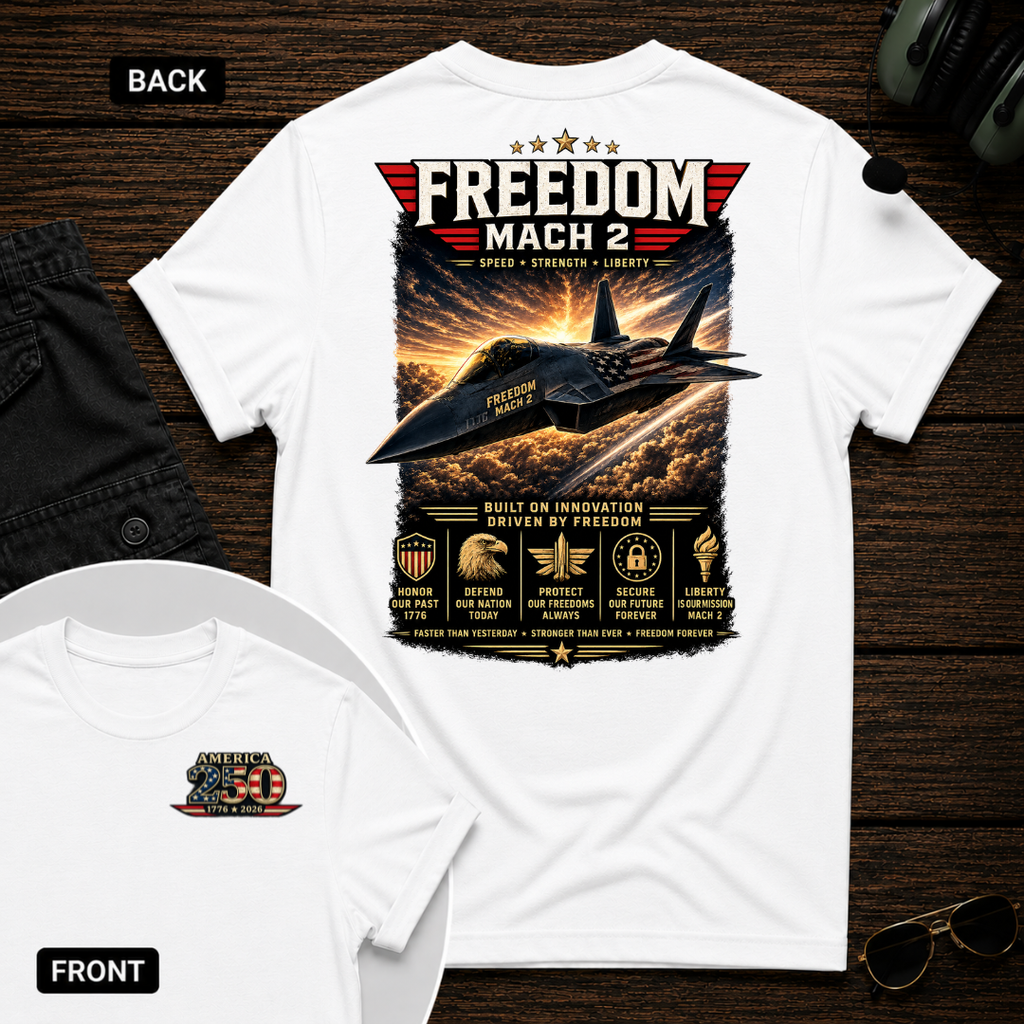 Freedom Mach 2 SS 2 Sided T-shirt