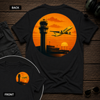 Spirit Airlines Sunset SS 2 Sided T-shirt