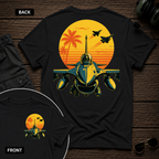 F-16 Tropic Sunset SS 2 Sided T-shirt
