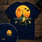 F-16 Tropic Sunset SS 2 Sided T-shirt