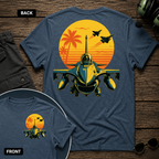 F-16 Tropic Sunset SS 2 Sided T-shirt