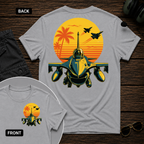 F-16 Tropic Sunset SS 2 Sided T-shirt