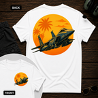F-15 Tropic Sunset SS 2 Sided T-shirt