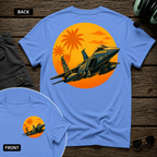 F-15 Tropic Sunset SS 2 Sided T-shirt
