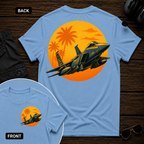 F-15 Tropic Sunset SS 2 Sided T-shirt