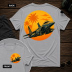 F-15 Tropic Sunset SS 2 Sided T-shirt