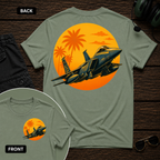 F-15 Tropic Sunset SS 2 Sided T-shirt