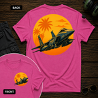 F-15 Tropic Sunset SS 2 Sided T-shirt