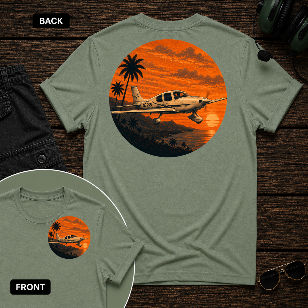 Cirrus Tropic Sunset SS 2 Sided T-shirt
