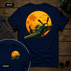 P-51 Tropic Sunset SS 2 Sided T-shirt