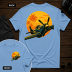 P-51 Tropic Sunset SS 2 Sided T-shirt