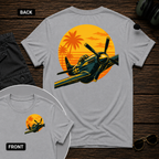 P-51 Tropic Sunset SS 2 Sided T-shirt