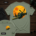 P-51 Tropic Sunset SS 2 Sided T-shirt