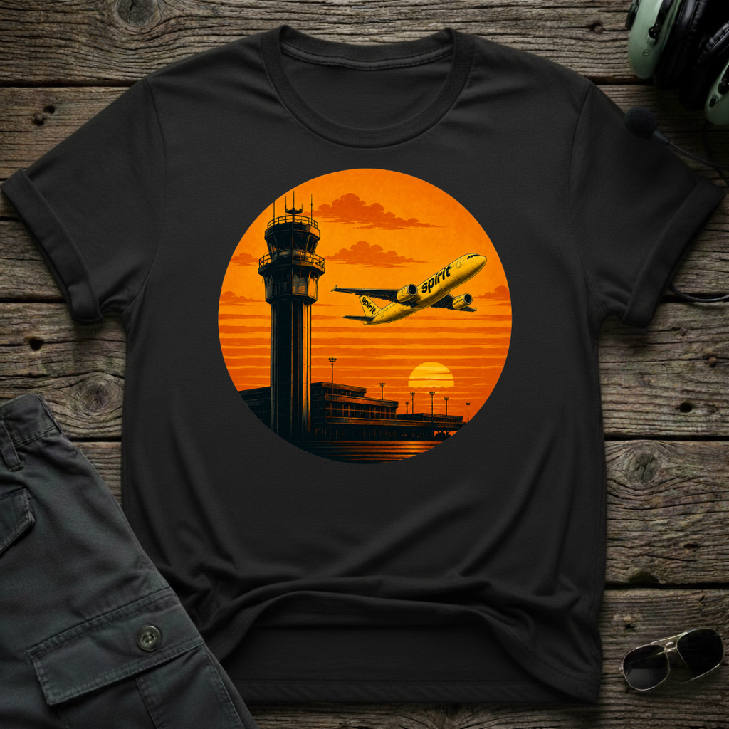 Spirit Airlines Tropic Sunset T-shirt
