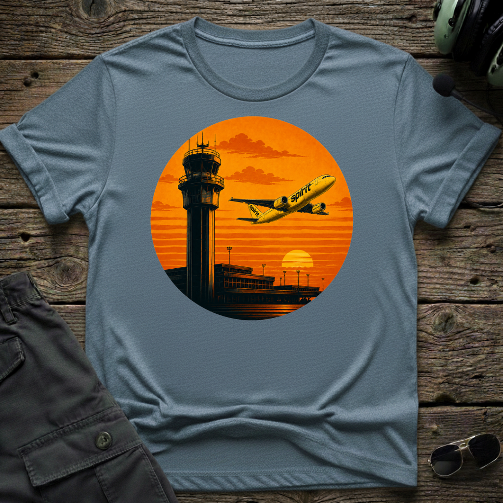 Spirit Airlines Tropic Sunset T-shirt