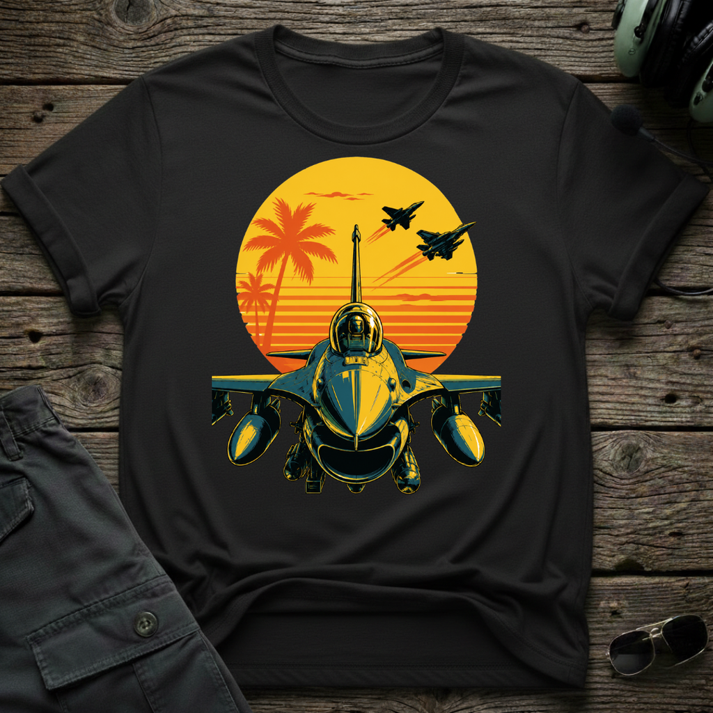 F-16 Tropic Sunset T-shirt