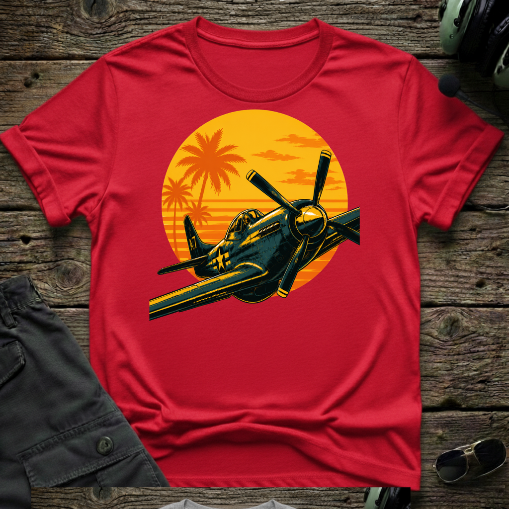 P-51 Tropic Sunset T-shirt