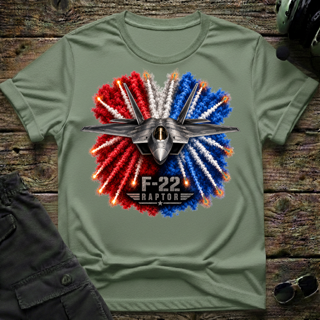 F-22 Fireworks T-shirt