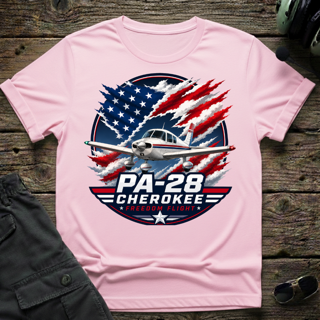 PA-28 Cherokee Freedom Flight T-shirt