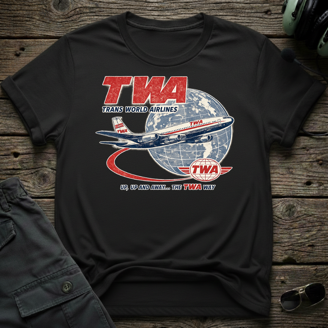 Up Up and Away TWA T-shirt
