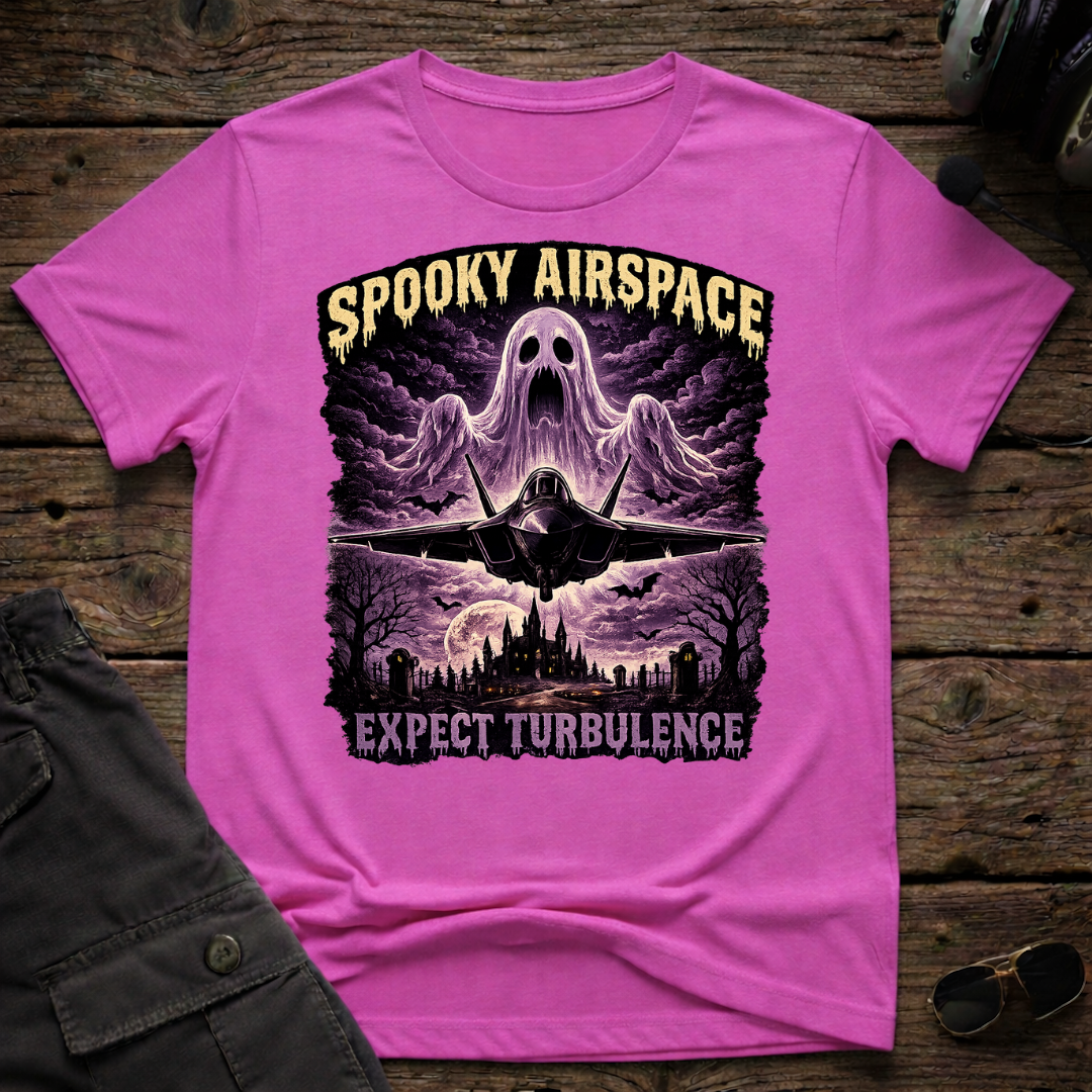 Spooky Airspace T-shirt - Aviation & Military Graphic Tee | Cleared 4 Tees