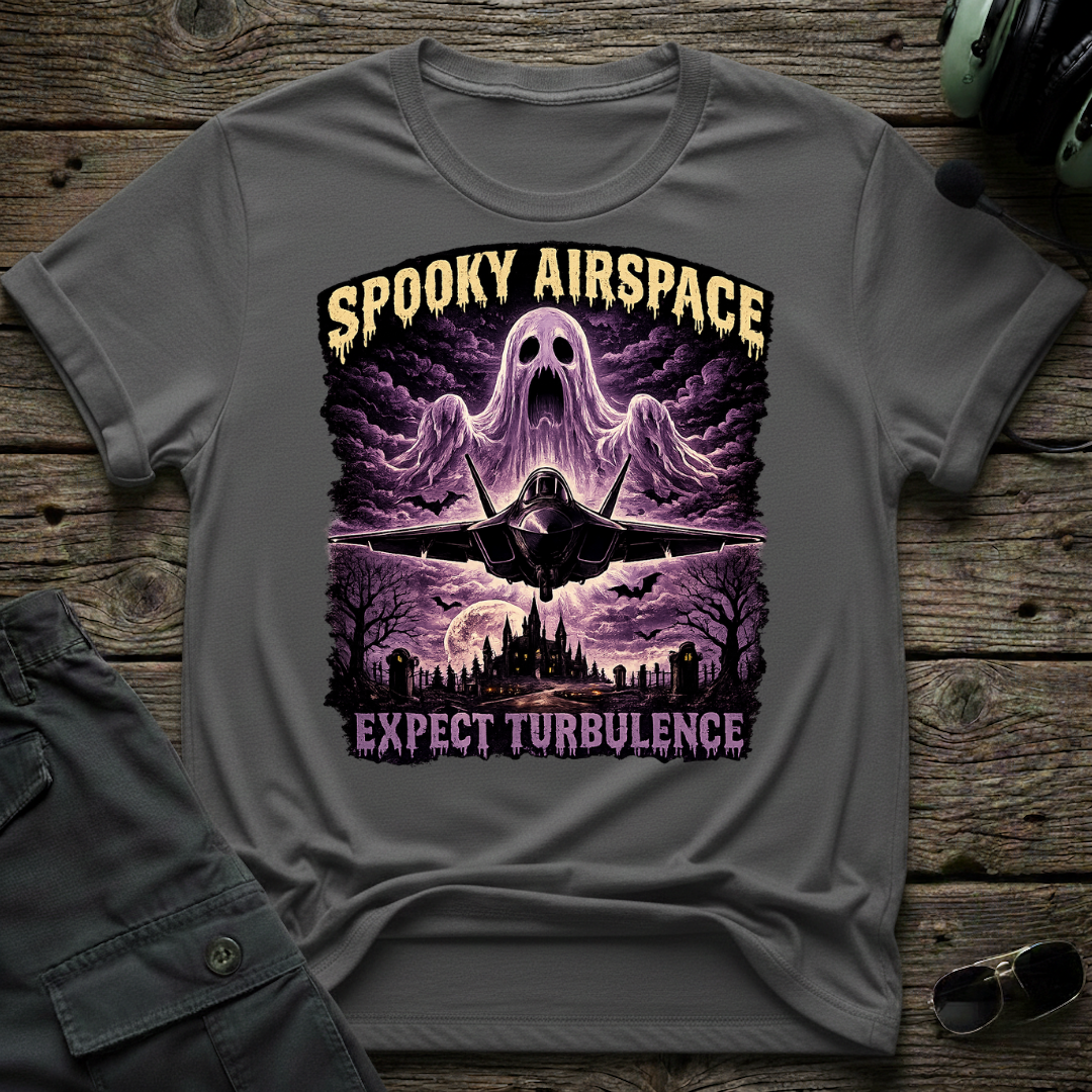 Spooky Airspace T-shirt - Aviation & Military Graphic Tee | Cleared 4 Tees