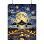 SR-71 Night Poster -Art Print